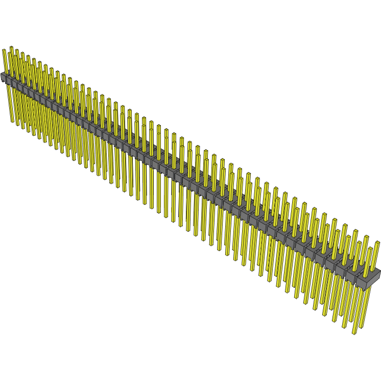 Samtec-HMTSW-148-11-G-D-295 Cabezales del conector y receptáculos PCB Conn Unshrouded Header HDR 96 POS 2.54mm Solder ST Top Entry Thru-Hole Bulk