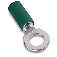 Thomas & Betts-RBC877 Steckverbinderanschlüsse Ring Tongue Terminal 14-16AWG Copper Green 28.7mm Electro Tin Bulk