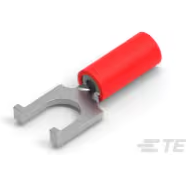 TE Connectivity-328516 Raccordement de terminaux Flanged Spade Tongue Terminal 16-22AWG Copper Red 20.34mm Tin Loose
