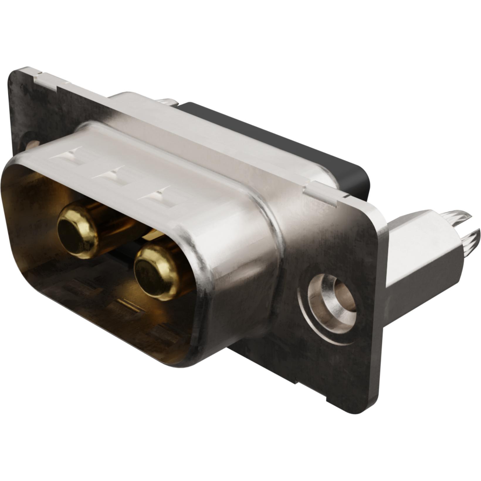 Molex-1731070767 Steckverbinder, D-Sub Conn Combo D-Sub M 2Power POS 6.35mm Solder ST Thru-Hole 2 Terminal 1 Port FCT Products Carton