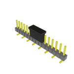 Conn Unshrouded Header HDR 16 POS 2.54mm Solder ST Top Entry SMD Tube