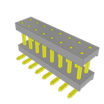 Conn Board Stacker HDR 16 POS 2mm Solder ST Top Entry SMD Tube