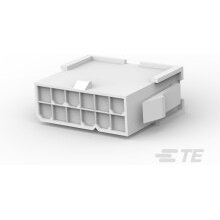 TE Connectivity-1-1969613-2 Custodia filo connettore dedicato Conn Housing PL 12 POS 4.2mm Crimp ST Panel Mount Natural Bag