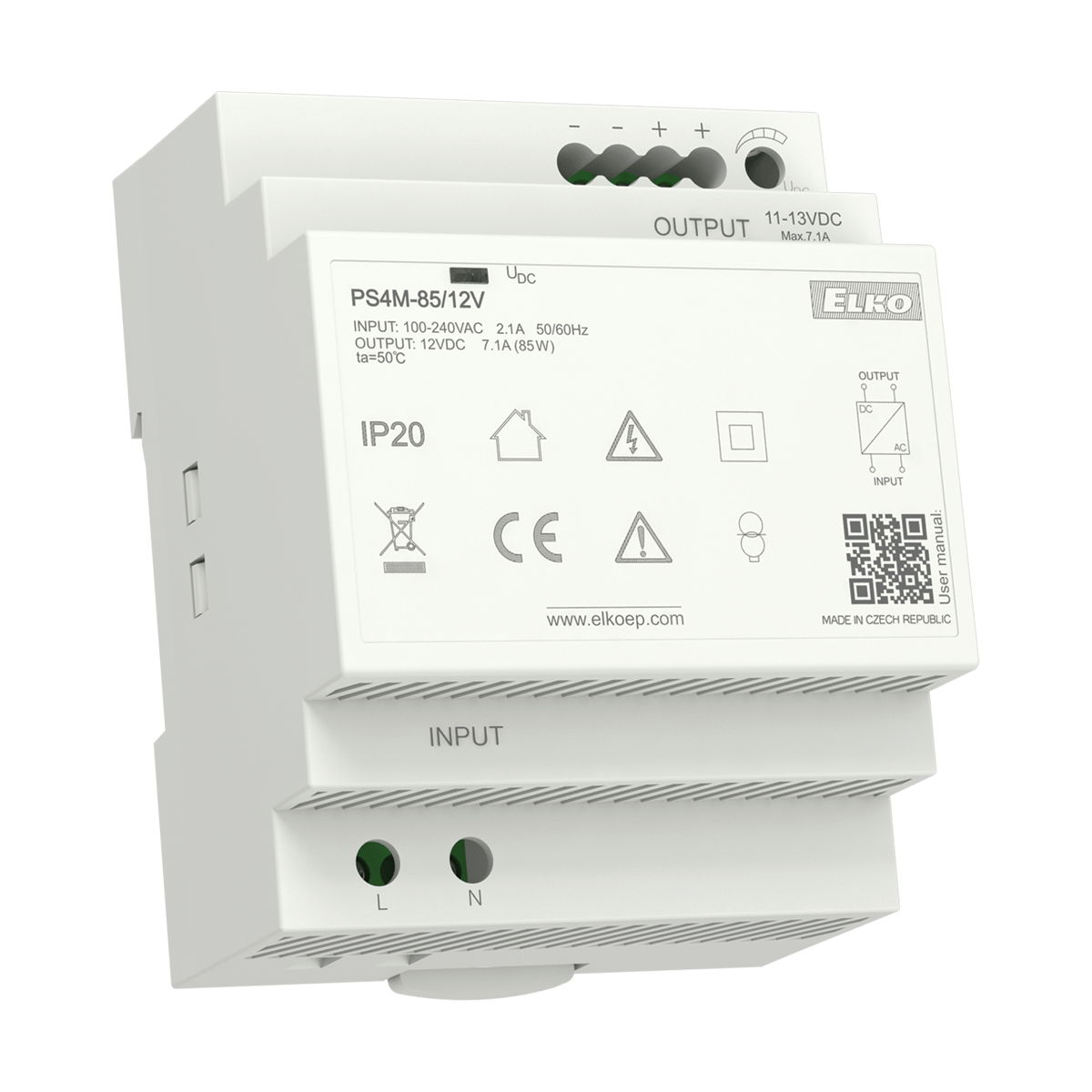 ELKO EP North America-PS4M-92/24V AC-DC-Spannungsversorgung AC/DC Power Supply Single-OUT 24V 3.83A 92W