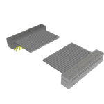 Samtec-TCMD-10-T-05.00-01-P01 Flachband Kabelbaugruppen Cable Assembly 0.127m 28AWG 1mm 20 to 20 POS IDC Connector to IDC Connector F-M TIGER EYE™ Clamshell