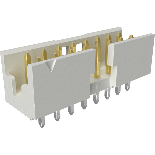 Amphenol Communications Solutions-10075025-G01-16ULF Steckverbinderleisten und Leiterplattenbuchsen Minitek®, Wire to Board Connectors, Shrouded Header - Through Mount Pin-in-Paste - Double row - 16 Positions - 2mm (0.079inch) - Vertical
