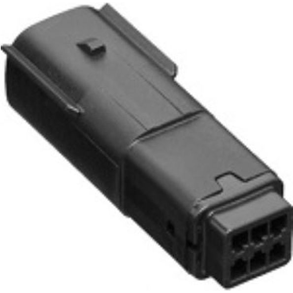 Delphi-15513474 Einzeladersteckverbinder, Gehäuse Conn Housing PL 6 POS Crimp ST Cable Mount Black