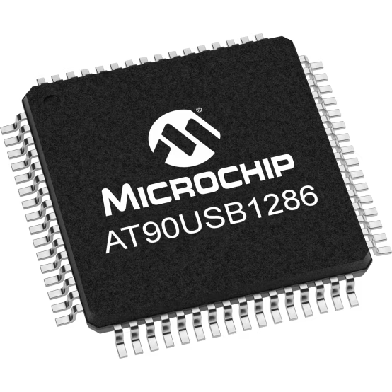 Microchip Technology-AT90USB1286-AU Microcontrollers - MCUs MCU 8-bit AVR RISC 128KB Flash 3.3V/5V 64-Pin TQFP Tray
