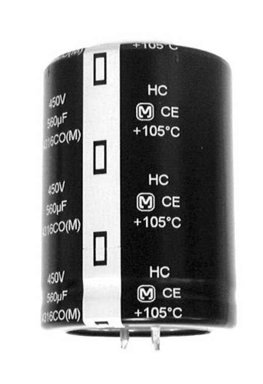 Panasonic-EET-HC2S471DA Kondensator, Aluminium Cap Aluminum Lytic 470uF 420V 20% (30 X 45mm) Snap-In 10mm 0.388 Ohm 1.71A 2000h 105°C Bulk