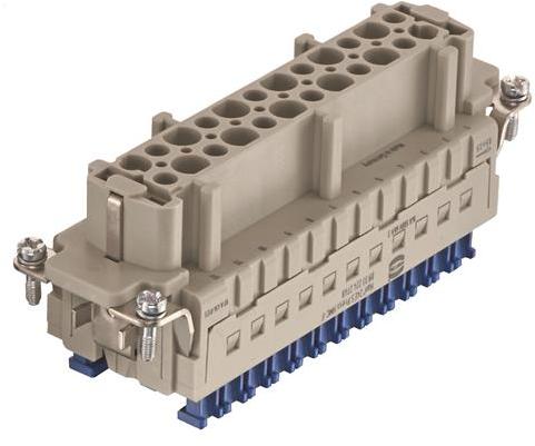 HARTING-09332242748 Raccordement rectangulaire Conn Rectangular F 24 POS Cage Clamp ST Panel Mount