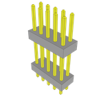 Conn Board Stacker HDR 10 POS 2mm Solder ST Top Entry Thru-Hole Bulk