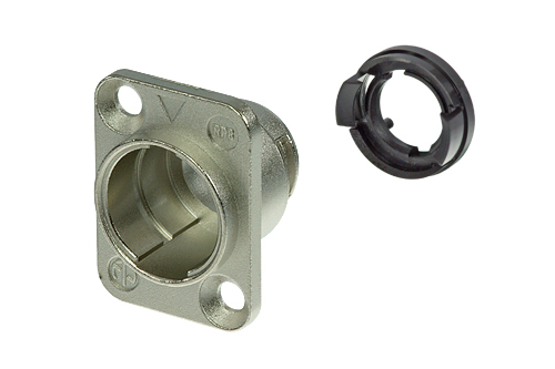 Neutrik Group-RP8-NI Steckverbinderzubehör Connector Accessories Housing for Female and Male Inserts Nickel Plated