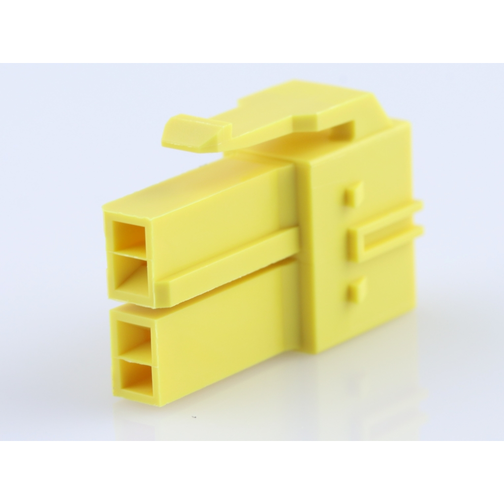 Molex-1512072203 Connector Discrete Wire Housing Conn Housing RCP 2 POS 6.5mm Crimp ST Cable Mount Yellow Bag