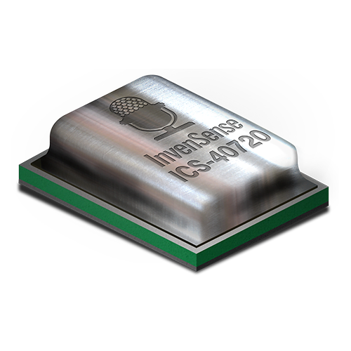 InvenSense-ICS-40720 Micrófonos Mic Omni-Directional 750Ohm -32dB Rectangle Solder Pad