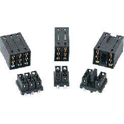 Amphenol Communications Solutions-10078768-001LF Steckverbinder, Mutterplatine HCI® High Power Connector, Power Supply Connectors, 1x2 Vertical, HP Receptacle (No Guide)