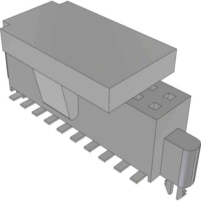 Samtec-SFM11002STLDLCP 连接器插头及 PCB 插座 Conn Socket Strip SKT 20 POS 1.27mm Solder ST SMD TIGER EYE™ Tube