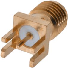Cinch Connectivity Solutions-142-0711-821 射频连接器 Conn SMA 0Hz to 18GHz 50Ohm Solder ST Edge Mount RCP Gold