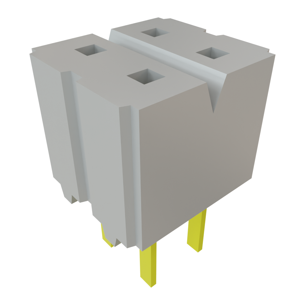 Samtec-CES-102-01-G-D 连接器插头及 PCB 插座 Conn Socket Strip SKT 4 POS 2.54mm Solder ST Top Entry Thru-Hole Bulk