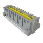 Conn Micro High Speed Socket Strip SKT 52 POS 0.635mm Solder ST Top Entry SMD Tray