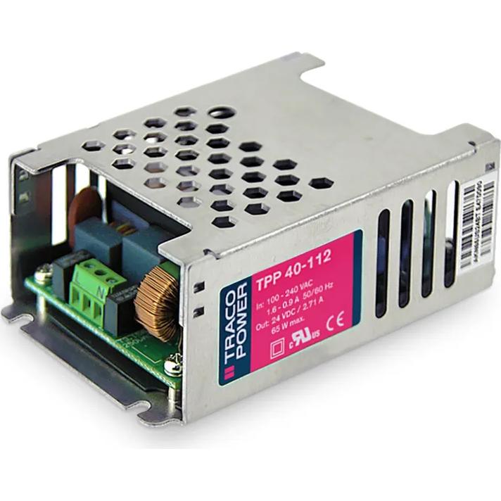 Traco Power-TPP 40-112 AC to DC Power Supplies AC/DC Power Supply Single-OUT 12V 3.34A 40W 6-Pin