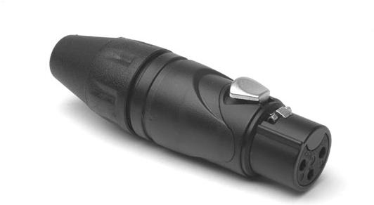 Amphenol-AX3FB BULK Connector Audio and Video Conn XLR Connector F 3 POS Solder ST Cable Mount 3 Terminal 1 Port Bulk