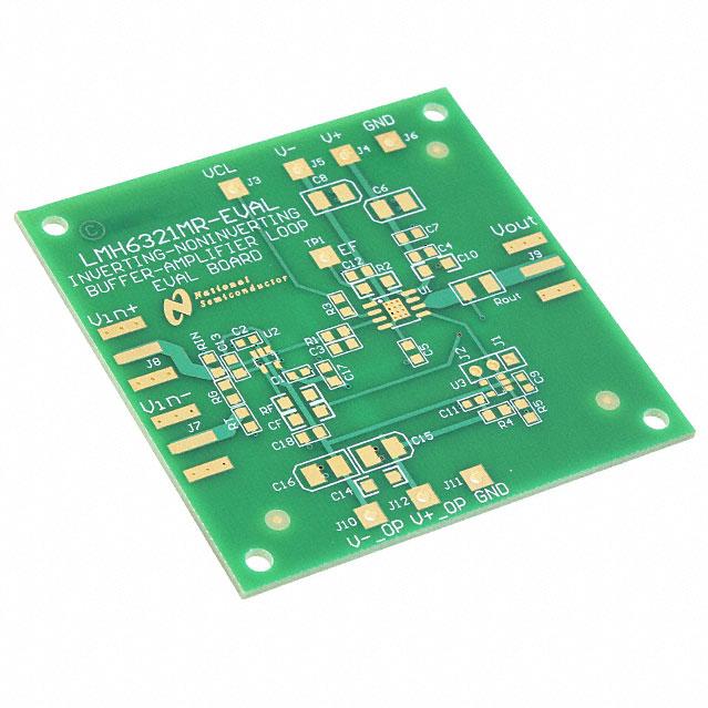 Texas Instruments-LMH6321MR-EVAL/NOPB Integrierte Verstärkerschaltung, Entwicklungsplatinen und -kits LMH6321 Op Amp Evaluation Board