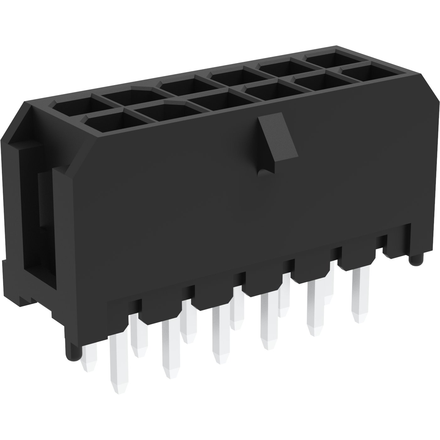 Amphenol Communications Solutions-G88MP121326DEU Steckverbinderleisten und Leiterplattenbuchsen Conn Wire to Board HDR 12 POS 3mm Solder ST Top Entry Thru-Hole Tray