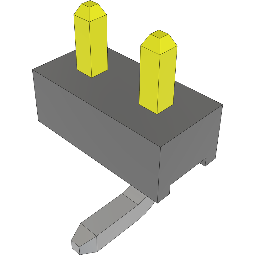 Samtec-TMM-102-05-S-S-SM Connector Headers and PCB Receptacles Conn Unshrouded Header HDR 2 POS 2mm Solder ST Top Entry SMD Bulk