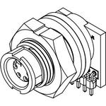 Conn Circular SKT 5 POS Solder RA Thru-Hole 5 Terminal 1 Port