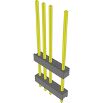 Conn Board Stacker HDR 5 POS 2.54mm Solder ST Top Entry Thru-Hole Bulk