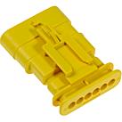 Molex-34899-6010 Gaine de câblage de raccordement discret Conn Housing M 6 POS 4mm Crimp ST Cable Mount Yellow MXP120™ Bag