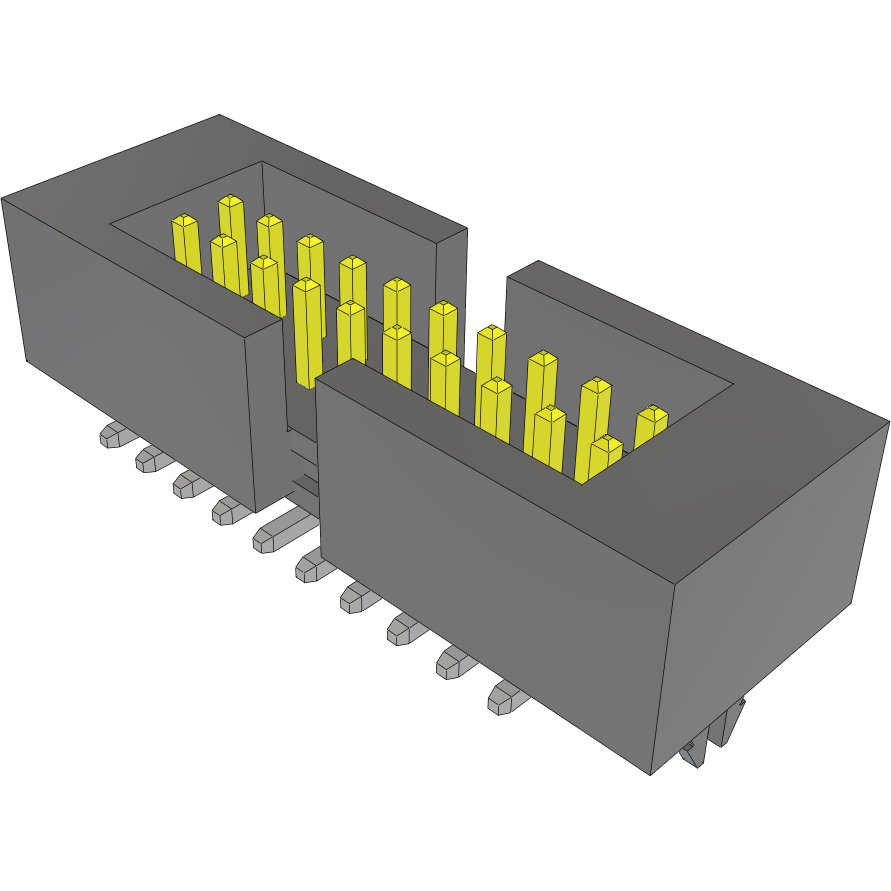 Samtec-FTMH-110-02-L-DV-EC-A Steckverbinderleisten und Leiterplattenbuchsen Conn Shrouded Header HDR 20 POS 1mm Solder ST SMD Tube