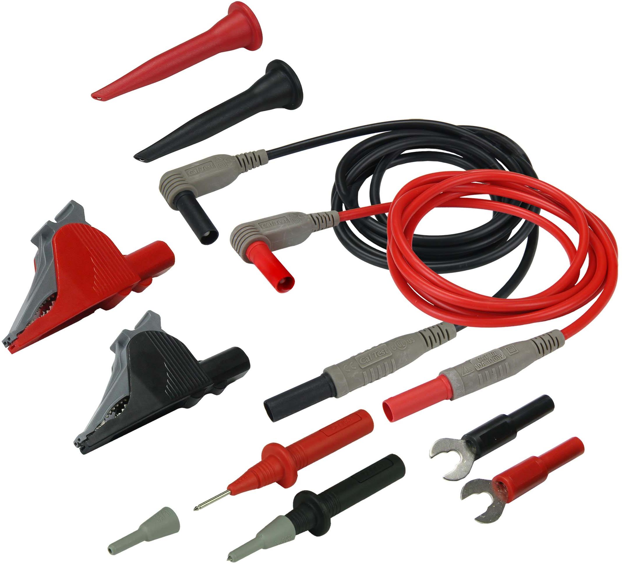 Cal Test Electronics-CT2696C Prüf- und Messzubehör General Purpose Handheld DMM Kit w/Right-Angle Plugs