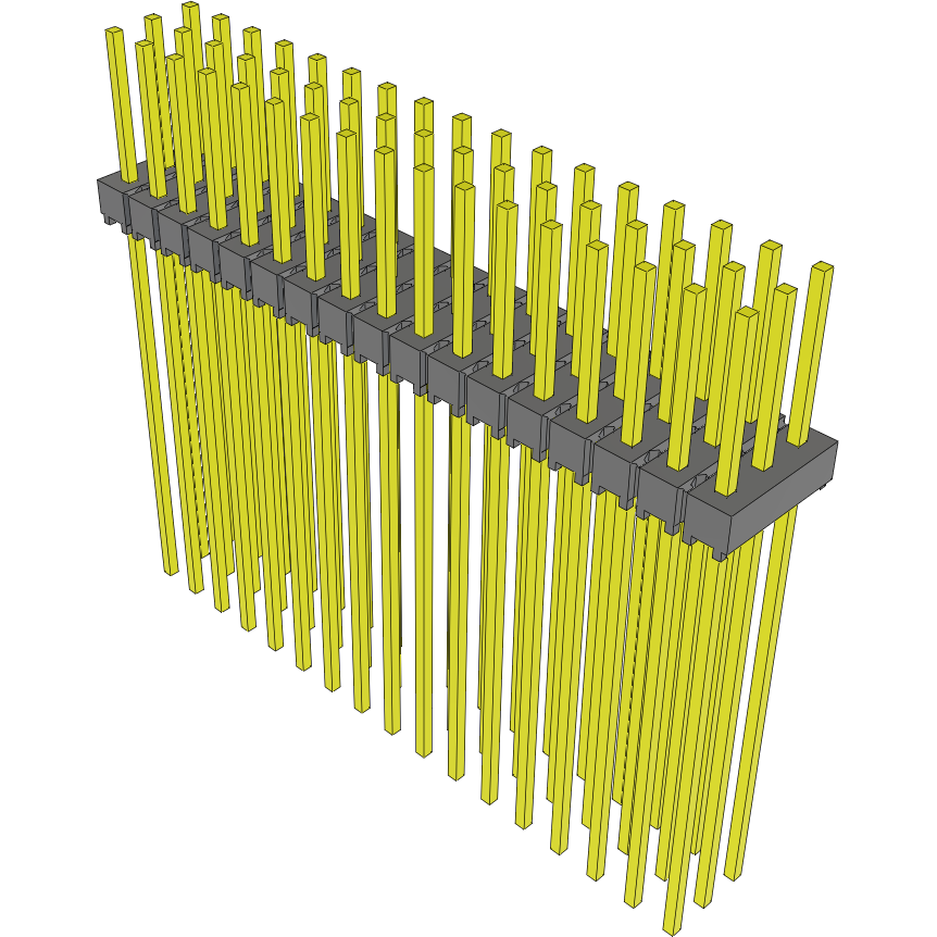 Samtec-MTSW-117-21-L-T-340 Cabezales del conector y receptáculos PCB Conn Unshrouded Header HDR 51 POS 2.54mm Solder ST Top Entry Thru-Hole Bulk