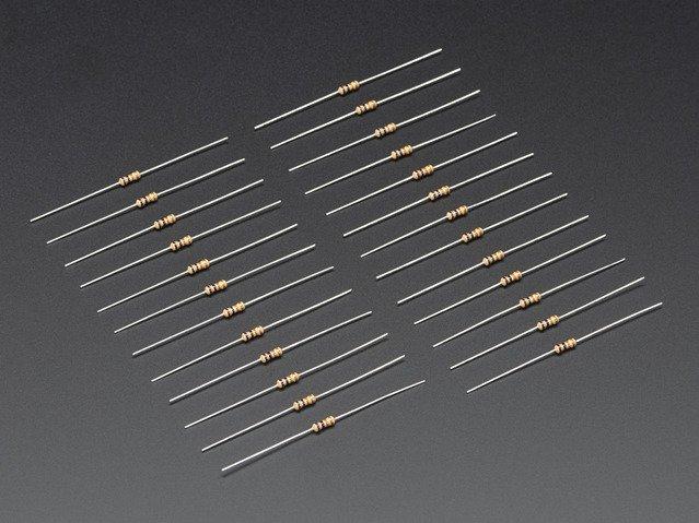 Adafruit Industries-2784 Resistor Kits Res Kits Carbon Film 5% 0.25 (1/4)W Axial Through Hole 1 X 25 Resistor