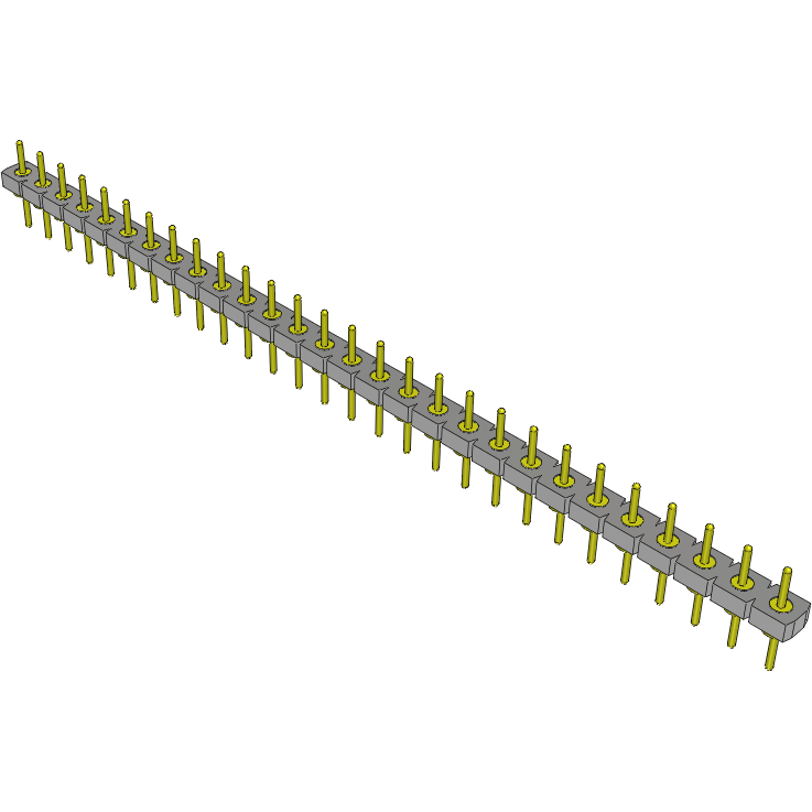 Samtec-BBL-128-T-E Piastre connettori e prese PCB Conn Unshrouded Header HDR 28 POS 2.54mm Solder ST Top Entry Thru-Hole Tube