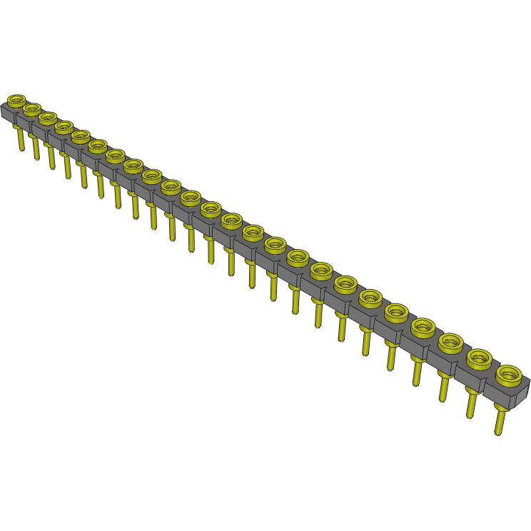 Samtec-SL-124-TT-11 连接器插头及 PCB 插座 Conn Socket Strip SKT 24 POS 2.54mm Solder ST Top Entry Thru-Hole Bulk