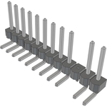 Conn Unshrouded Header HDR 12 POS 2.54mm Solder RA Side Entry Thru-Hole Bulk