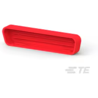 TE Connectivity-229969-1 Steckverbinderzubehör Connector Accessories Dust Cover Straight Thermoplastic Red Package