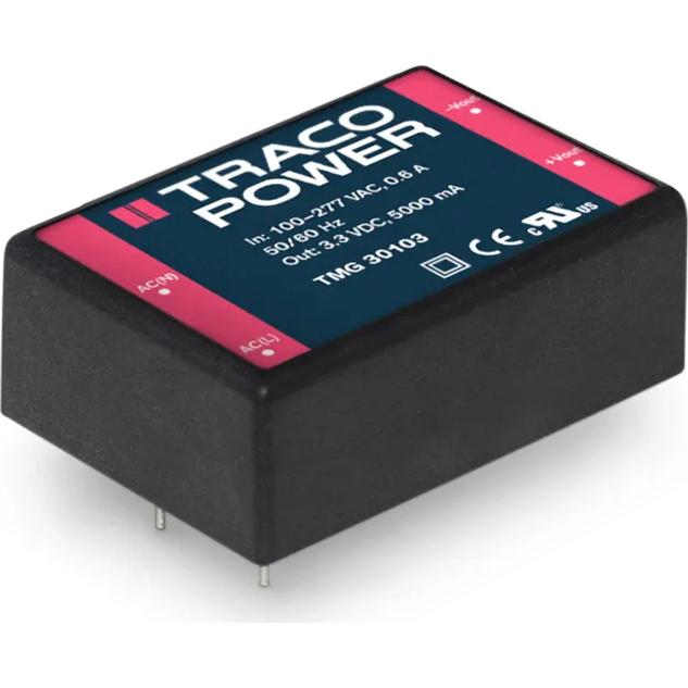 TRACO Electronic AG-TMG 30112 AC-DC-Spannungsversorgung AC/DC Power Supply Single-OUT 12V 2.5A 30W 4-Pin