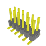 Conn Unshrouded Header HDR 12 POS 2.54mm Solder ST Top Entry SMD Tube