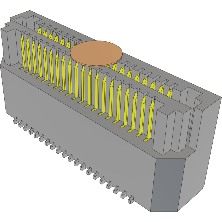 Samtec-LSS-120-02-F-DV-A-K-TR Steckverbinderleisten und Leiterplattenbuchsen Conn Socket and Terminal Strip SKT/HDR 40 POS 0.635mm Solder ST Top Entry SMD T/R
