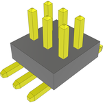 Conn Unshrouded Header HDR 6 POS 1mm Solder ST Top Entry SMD Layer