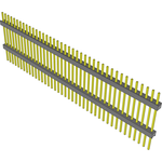 Conn Board Stacker HDR 40 POS 2.54mm Solder ST Top Entry Thru-Hole Bulk