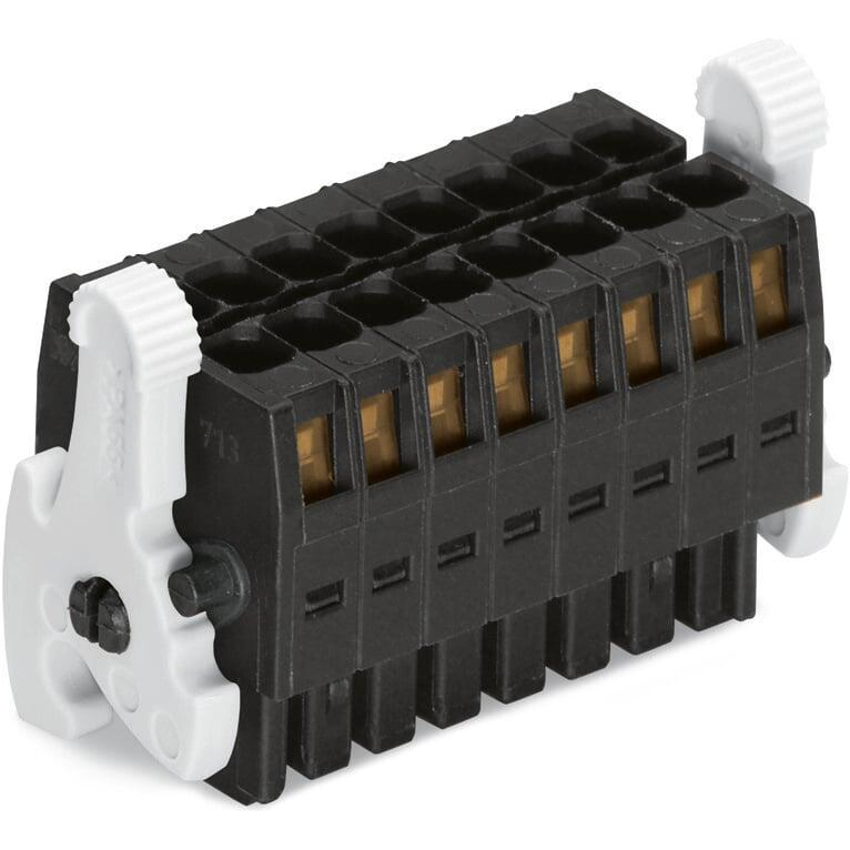 WAGO-713-1104/037-9037 Bloques terminales del conector Conn PC Terminal Block F 8 POS 3.5mm Spring Clamp 10A Box