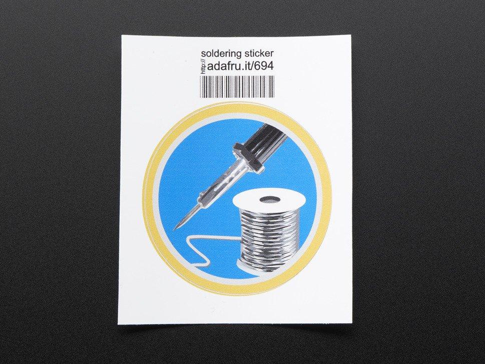 Adafruit Industries-694 Etiquetas Labels Sticker Vinyl Gloss 50x50mm