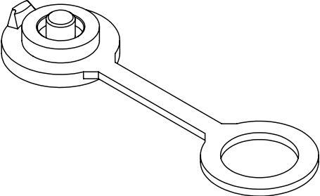 Switchcraft-CAP35L Accessori per connettori Connector Accessories Protective Cap Straight Thermoplastic Elastomer Black