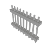 Conn Board Stacker HDR 9 POS 2mm Solder ST Top Entry Thru-Hole Bulk