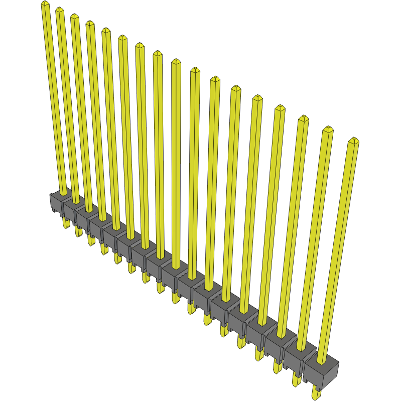 Samtec-TSW-117-20-S-S Steckverbinderleisten und Leiterplattenbuchsen Conn Unshrouded Header HDR 17 POS 2.54mm Solder ST Top Entry Thru-Hole Bulk