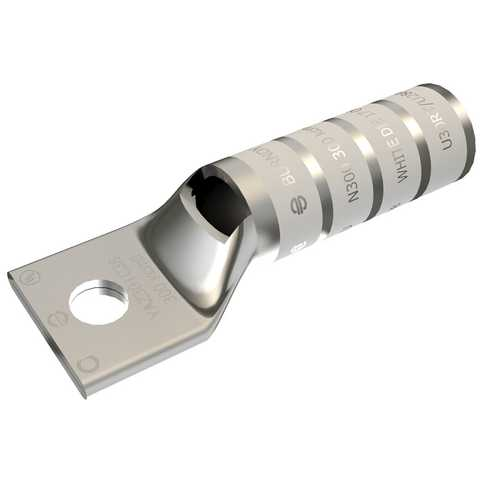 BURNDY-YAZ30TC38 Steckverbinderanschlüsse Long Barrel Terminal (5.5/0)AWG Copper White 87mm Electro Tin HYLUG™ Carton